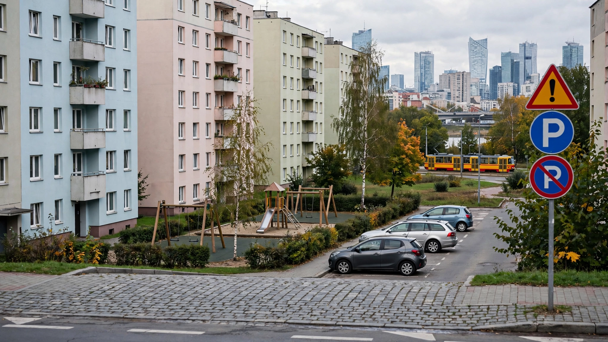 Blok mieszkalny spółdzielni mieszkaniowej w Warszawie