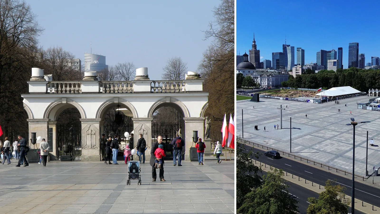 Grób Nieznanego Żołnierza w Warszawie, Plac Marszałka Józefa Piłsudskiego w Warszawie — zdjęcia poglądowe