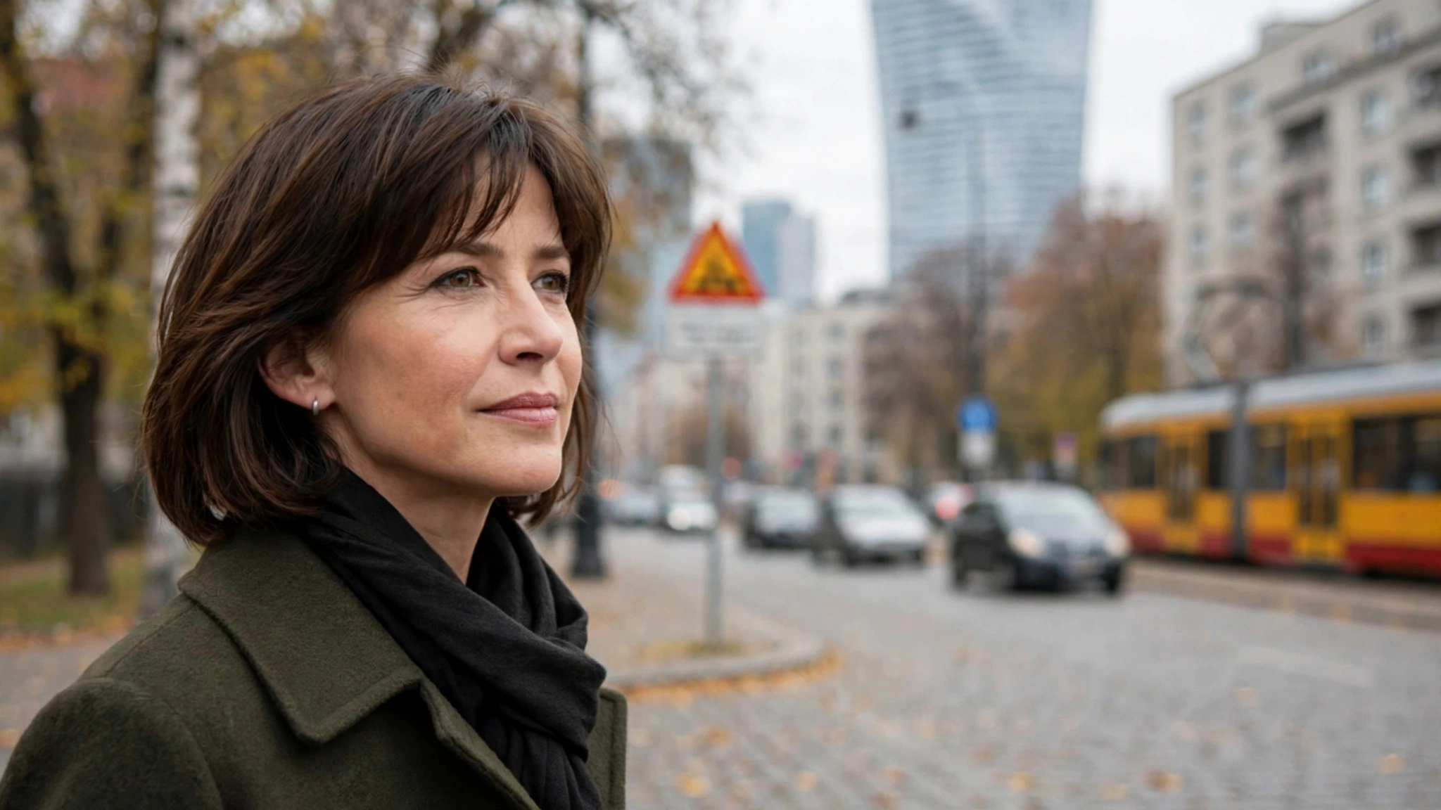 Okładka książki Sophie Marceau „Warszawa” ze zdjęciem aktorki